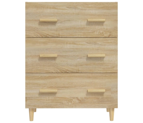 Aparador de madera contrachapada roble Sonoma 70x34x90 cm