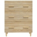 Aparador de madera contrachapada roble Sonoma 70x34x90 cm