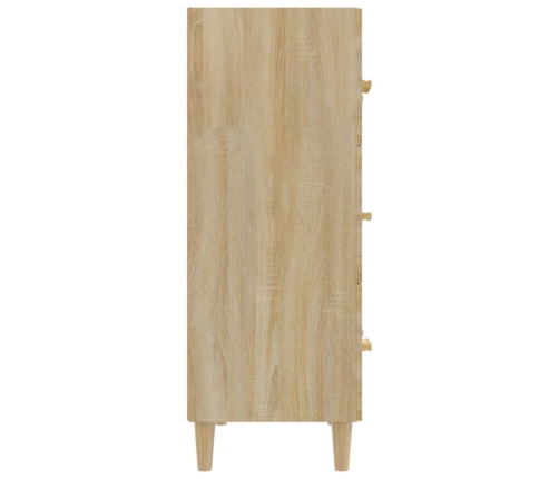 Aparador de madera contrachapada roble Sonoma 70x34x90 cm