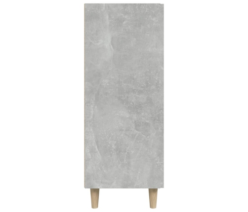 Aparador de madera contrachapada gris hormigón 69,5x34x90 cm