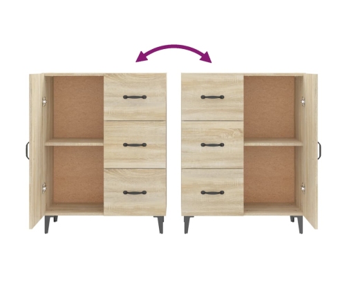 Aparador de madera de ingeniería roble Sonoma 69,5x34x90 cm