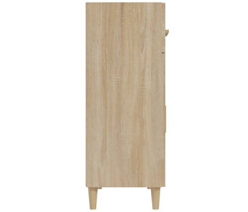 Aparador de madera contrachapada roble Sonoma 69,5x34x89 cm