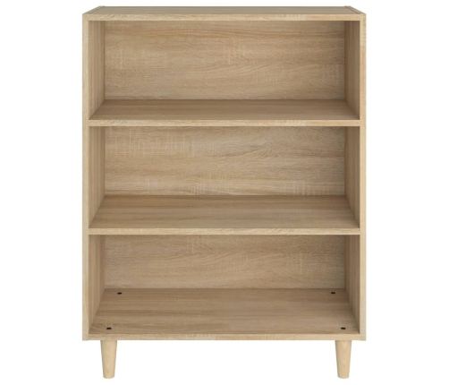 Aparador de madera contrachapada roble Sonoma 69,5x32,5x90 cm