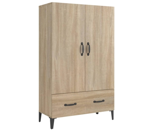 Aparador madera contrachapada roble Sonoma 70x31x115 cm