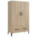 Aparador madera contrachapada roble Sonoma 70x31x115 cm