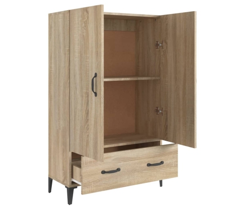 Aparador madera contrachapada roble Sonoma 70x31x115 cm