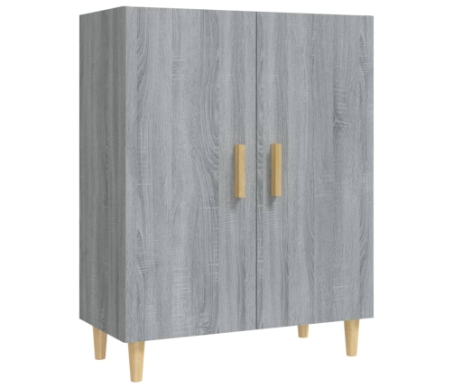 Aparador de madera contrachapada gris Sonoma 70x34x90 cm