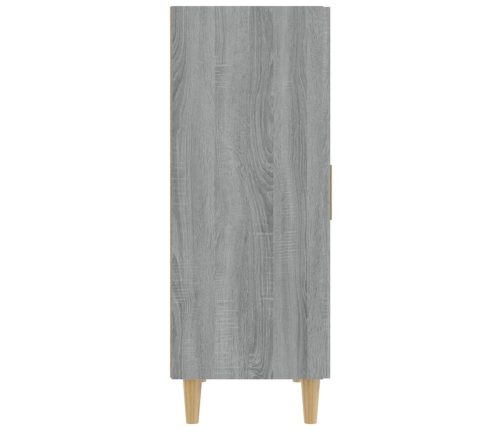 Aparador de madera contrachapada gris Sonoma 70x34x90 cm