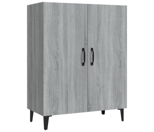 Aparador de madera contrachapada gris Sonoma 70x34x90 cm