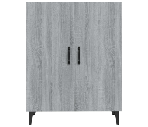 Aparador de madera contrachapada gris Sonoma 70x34x90 cm