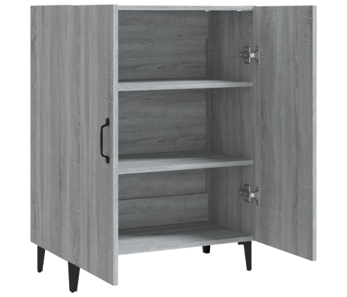 Aparador de madera contrachapada gris Sonoma 70x34x90 cm