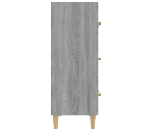 Aparador de madera contrachapada gris Sonoma 70x34x90 cm