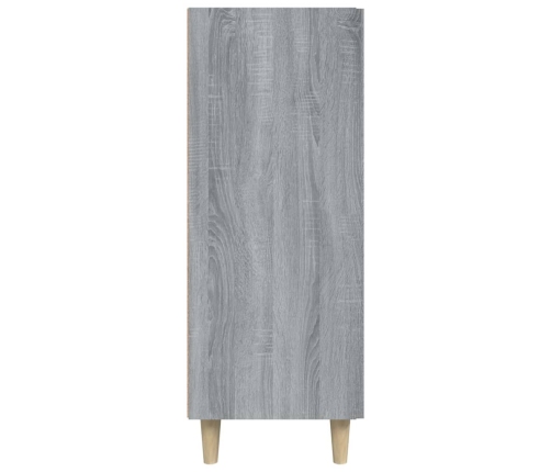 Aparador de madera de ingeniería gris Sonoma 69,5x34x90 cm