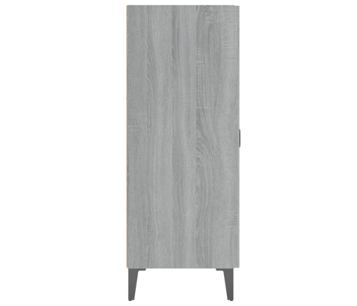 Aparador de madera de ingeniería gris Sonoma 69,5x34x90 cm