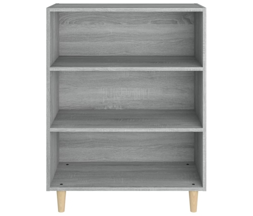 Aparador de madera contrachapada gris Sonoma 69,5x32,5x90 cm