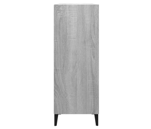 Aparador de madera contrachapada gris Sonoma 69,5x32,5x90 cm