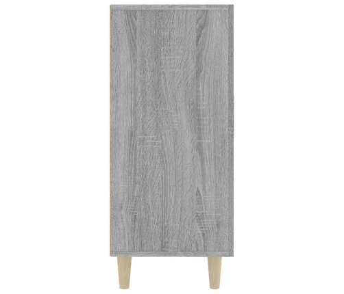 Aparador de madera de ingeniería gris Sonoma 90x34x80 cm