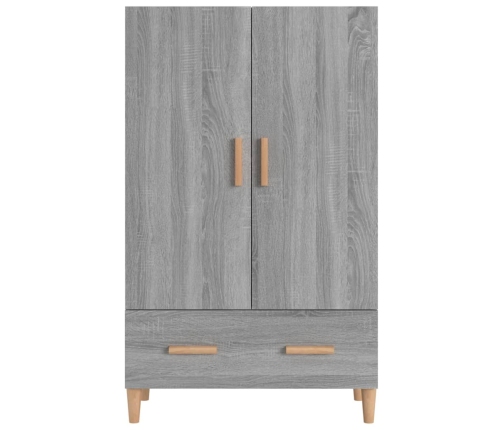 Aparador alto de madera contrachapada gris Sonoma 70x31x115 cm