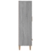 Aparador alto de madera contrachapada gris Sonoma 70x31x115 cm