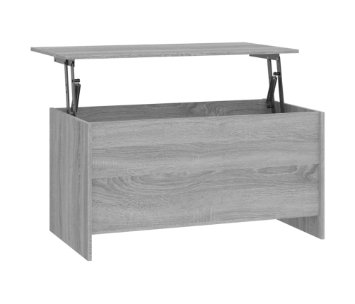 Mesa de centro madera ingeniería gris Sonoma 102x55,5x52,5 cm