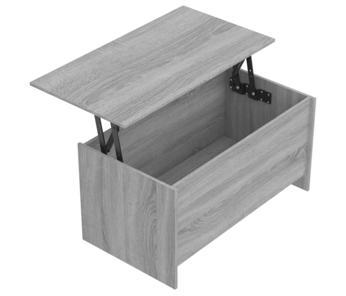 Mesa de centro madera ingeniería gris Sonoma 102x55,5x52,5 cm