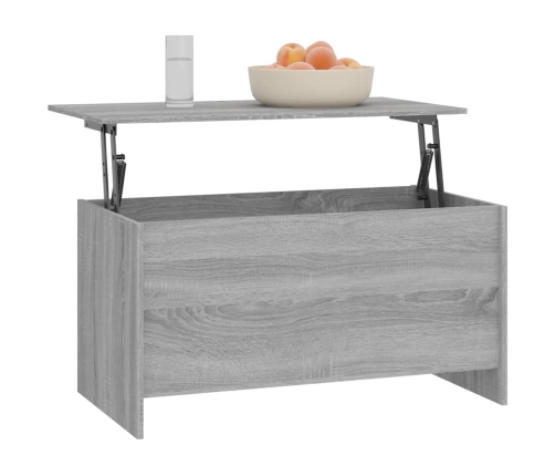 Mesa de centro madera ingeniería gris Sonoma 102x55,5x52,5 cm