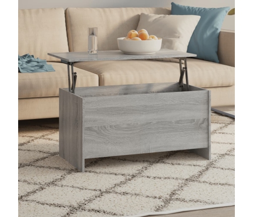 Mesa de centro madera ingeniería gris Sonoma 102x55,5x52,5 cm