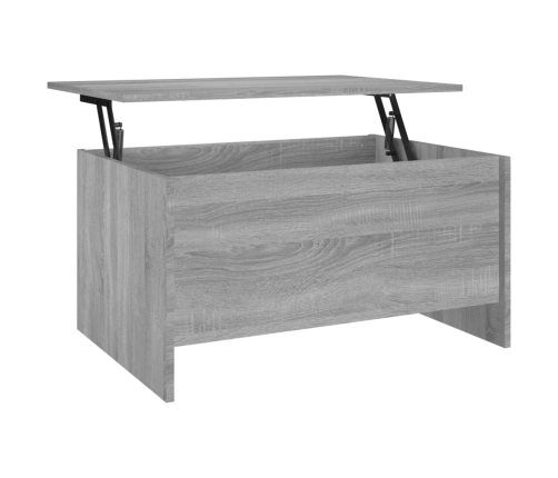 Mesa de centro madera de ingeniería gris Sonoma 80x55,5x41,5 cm