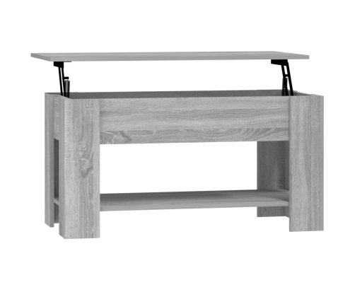 Mesa de centro madera de ingeniería gris Sonoma 101x49x52 cm