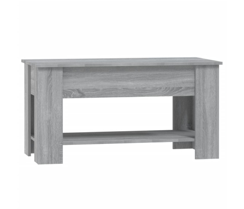 Mesa de centro madera de ingeniería gris Sonoma 101x49x52 cm