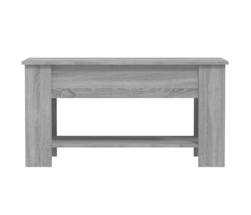 Mesa de centro madera de ingeniería gris Sonoma 101x49x52 cm