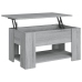 Mesa de centro madera de ingeniería gris Sonoma 79x49x41 cm