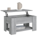 Mesa de centro madera de ingeniería gris Sonoma 79x49x41 cm