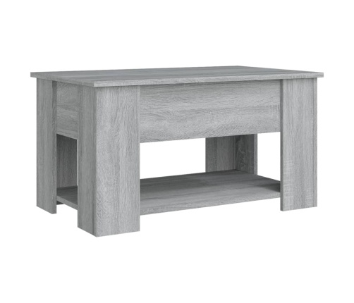 Mesa de centro madera de ingeniería gris Sonoma 79x49x41 cm