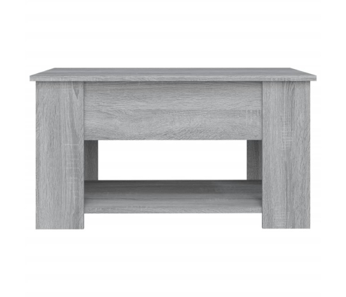 Mesa de centro madera de ingeniería gris Sonoma 79x49x41 cm