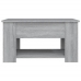 Mesa de centro madera de ingeniería gris Sonoma 79x49x41 cm