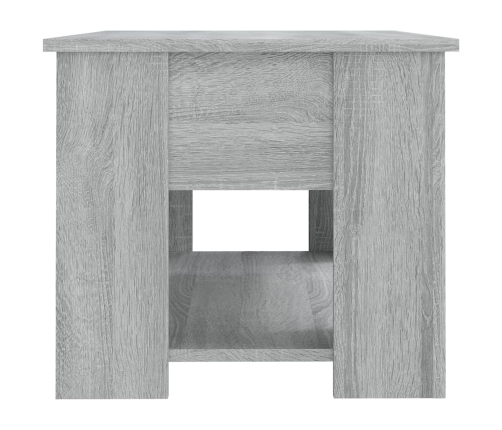 Mesa de centro madera de ingeniería gris Sonoma 79x49x41 cm