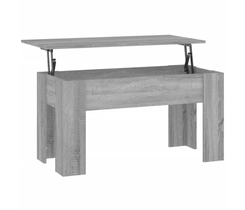 Mesa de centro madera de ingeniería gris Sonoma 101x49x52 cm