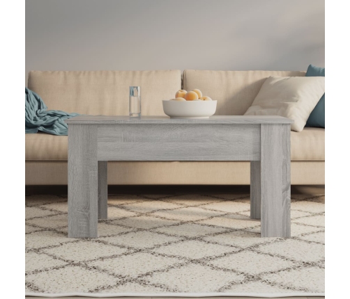 Mesa de centro madera de ingeniería gris Sonoma 101x49x52 cm