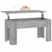 Mesa de centro madera de ingeniería gris Sonoma 101x49x52 cm