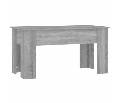 Mesa de centro madera de ingeniería gris Sonoma 101x49x52 cm