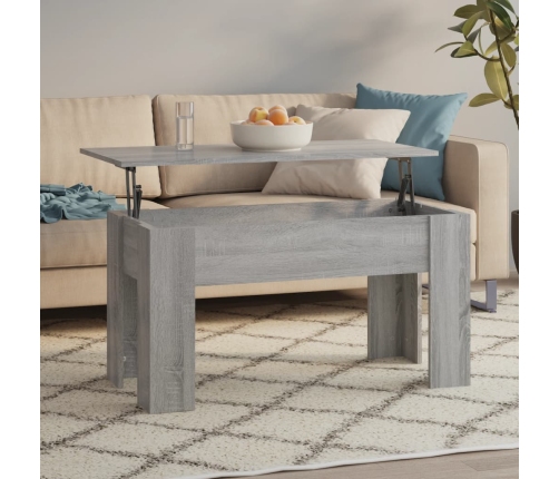 Mesa de centro madera de ingeniería gris Sonoma 101x49x52 cm