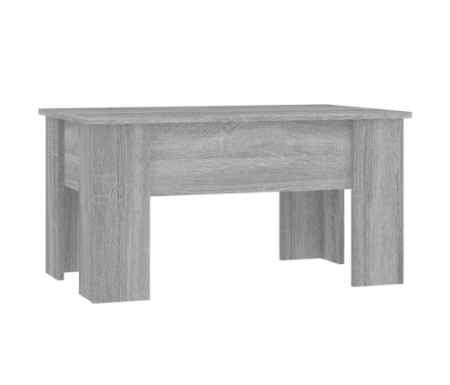 Mesa de centro madera de ingeniería gris Sonoma 79x49x41 cm