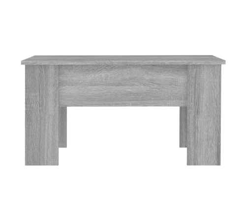 Mesa de centro madera de ingeniería gris Sonoma 79x49x41 cm