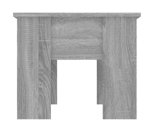 Mesa de centro madera de ingeniería gris Sonoma 79x49x41 cm