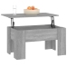 Mesa de centro madera de ingeniería gris Sonoma 79x49x41 cm