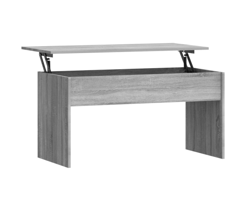 vidaXL Mesa de centro madera de ingeniería gris Sonoma 102x50,5x52,5cm