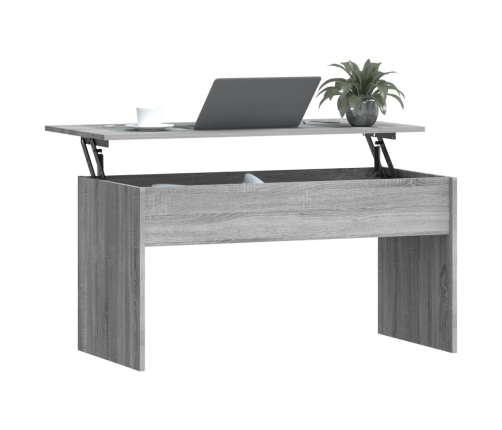 Mesa de centro madera de ingeniería gris Sonoma 102x50,5x52,5cm