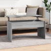 vidaXL Mesa de centro madera de ingeniería gris Sonoma 102x50,5x52,5cm