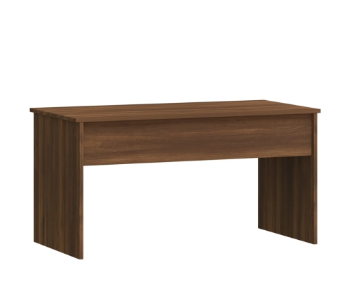 vidaXL Mesa de centro madera ingeniería marrón roble 102x50,5x52,5 cm